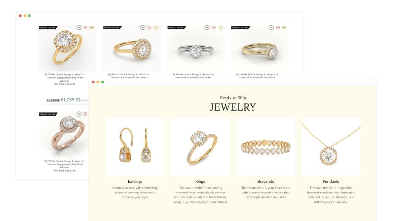 Jewelry Website Design Jewelry Website Design