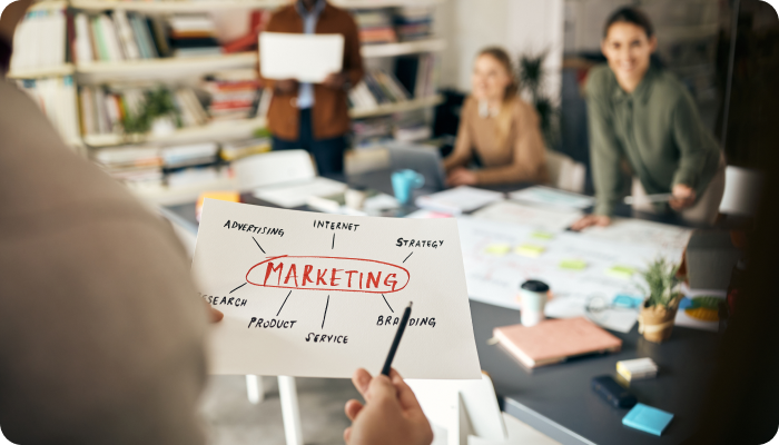 Marketing on a paper