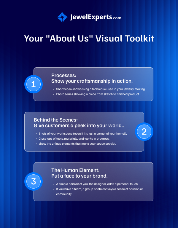An infographic of 'About Us' section