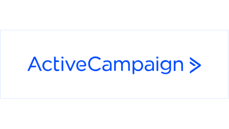 ActiveCampaign logo on a white background.
