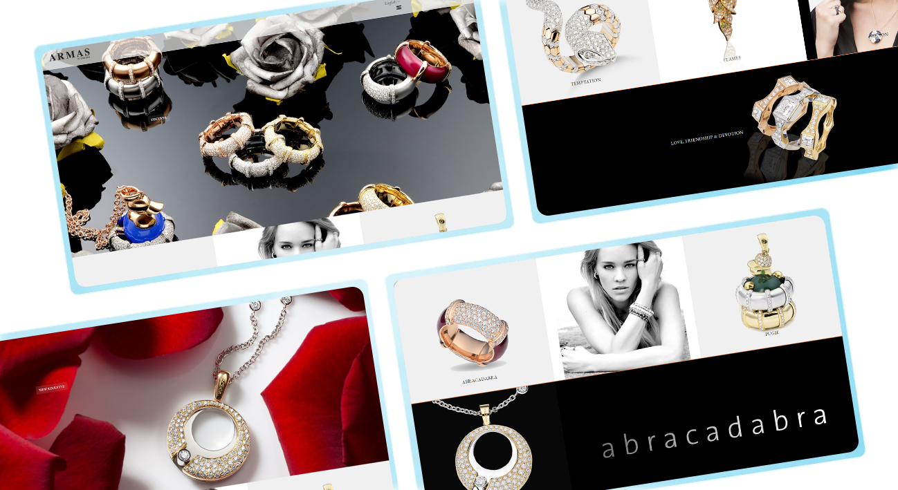 Jewelry Website Landing Page images