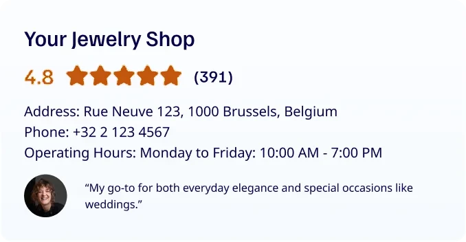 GMB Optimization for Jewelers